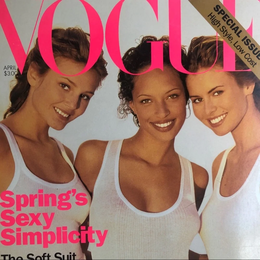 Vogue APRIL 1994 Brandi Q/Briget Hall/Niki Taylor
